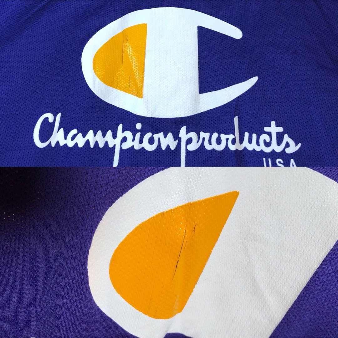 Champion(チャンピオン)の90s Champion フットボールシャツ メッシュ XL Tシャツ メンズのトップス(Tシャツ/カットソー(半袖/袖なし))の商品写真