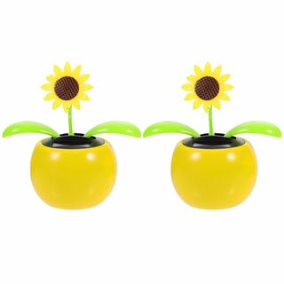【数量限定】NUOLUX 2個ソーラーおもちゃソーラーダンスの花サボテンひまわり(知育玩具)