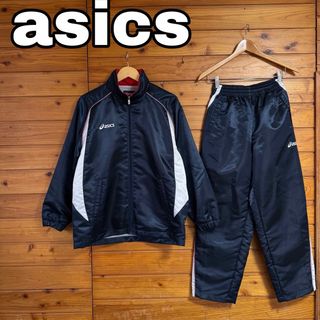 アシックス(asics)のasics  ナイロン　上下　ウィンドブレーカー(ナイロンジャケット)