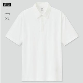 ユニクロ(UNIQLO)の【タグ付き】ユニクロ×セオリー エアリズムスリムフィットポロシャツ 白XL(ポロシャツ)