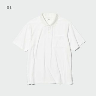 ユニクロ(UNIQLO)の【2023年モデル】UNIQLO エアリズムポロシャツ 455386 ホワイト(ポロシャツ)