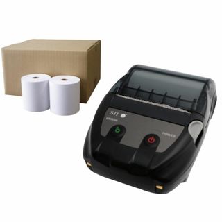 【在庫セール】SII モバイルプリンター MP-B20 ロール紙12巻セット(店舗用品)