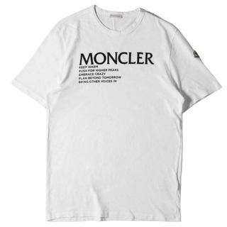 モンクレール(MONCLER)の★定価53,900円★ MONCLER Tシャツ XL モンクレール ホワイト(Tシャツ/カットソー(半袖/袖なし))