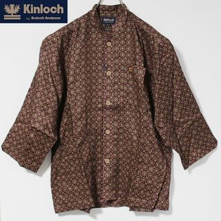 キンロック(KINLOCH)の新品 キンロックアンダーソン 麻100％ アスコットプリント7分袖シャツ M(シャツ)