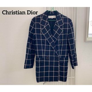 クリスチャンディオール(Christian Dior)の【ヴィンテージ・美品】クリスチャンディオール　テーラードジャケット(テーラードジャケット)