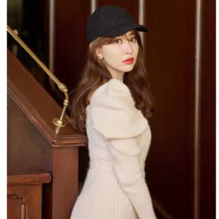 ハーリップトゥ(Her lip to)のHerlipto Tweed Ribbon Cap(キャップ)