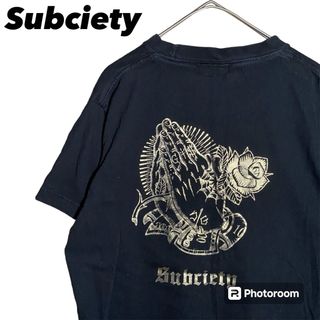 サブサエティ(Subciety)のサブサエティーTシャツ　プレイハンドTシャツ Tシャツ古着　チカーノローライダー(Tシャツ(半袖/袖なし))