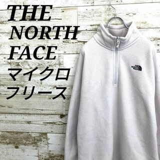 THE NORTH FACE - 【k6593】USA規格ノースフェイス刺繍ロゴマイクロフリースジャケットブルゾン