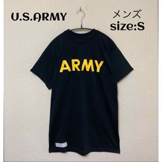 U.S.ARMY ブラック トレーニングTシャツ S(Tシャツ/カットソー(七分/長袖))