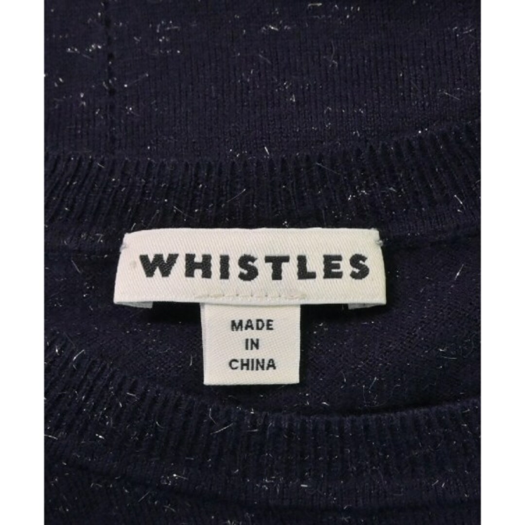 Whistles(ウィッスルズ)のWHISTLES ウィッスルズ ニット・セーター 34(XS位) 紺 【古着】【中古】 レディースのトップス(ニット/セーター)の商品写真