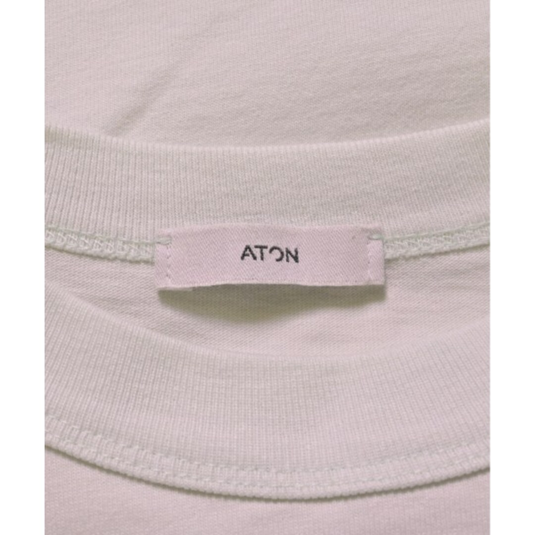 ATON(エイトン)のATON エイトン Tシャツ・カットソー 02(M位) 緑 【古着】【中古】 レディースのトップス(カットソー(半袖/袖なし))の商品写真