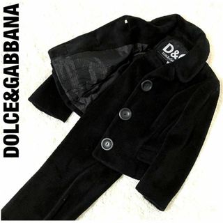 DOLCE&GABBANA - ドルチェアンドガッバーナ　パンツスーツ　ブラック　26/40 ボア　ヴィンテージ