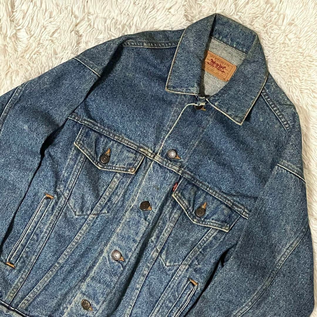 Levi's(リーバイス)のリーバイス　Gジャン　ブルー　S デニム　トラッカージャケット　80s USA メンズのジャケット/アウター(Gジャン/デニムジャケット)の商品写真