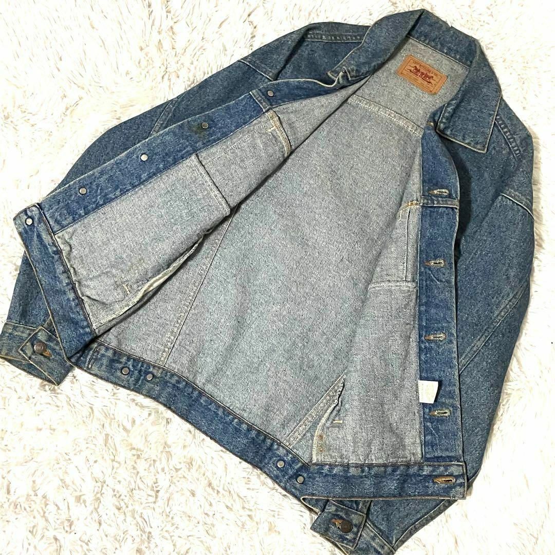 Levi's(リーバイス)のリーバイス　Gジャン　ブルー　S デニム　トラッカージャケット　80s USA メンズのジャケット/アウター(Gジャン/デニムジャケット)の商品写真