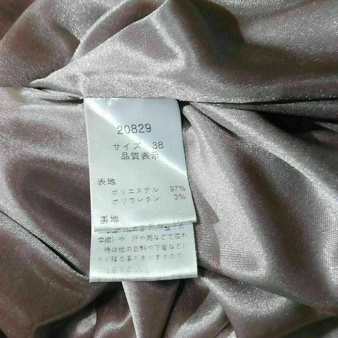 アサクラ　極上美品　ピンクベージュ色系　ドレス　パーティー　ワンピース　Мサイズ レディースのフォーマル/ドレス(ミディアムドレス)の商品写真