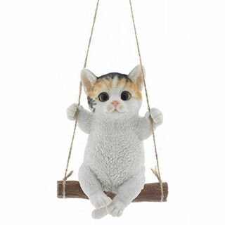 【色: 三毛猫】リアルすぎてドキッとするほど本物そっくりなネコの ガーデンオーナ(その他)