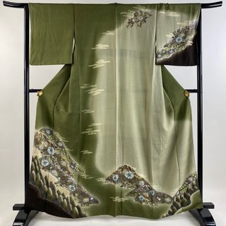 訪問着 身丈163cm 裄丈65cm 正絹 美品 秀品 【中古】(着物)