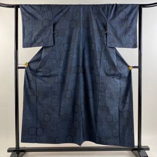 大島紬 身丈155cm 裄丈63cm 正絹 秀品 【中古】(着物)