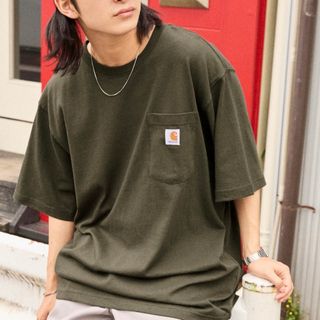 Carhartt カーハート ロゴT オリーブ