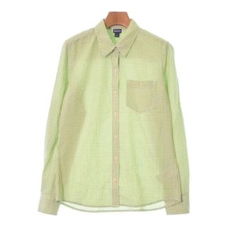 patagonia - patagonia カジュアルシャツ 2(S位) 黄緑x白(チェック) 【古着】【中古】