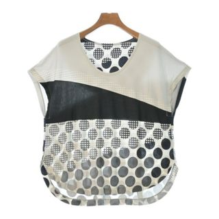 ISSEY MIYAKE - ISSEY MIYAKE Tシャツ・カットソー 2(M位) 白x黒xグレー 【古着】【中古】