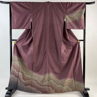 訪問着 身丈165.5cm 裄丈66cm 正絹 美品 秀品 【中古】(着物)