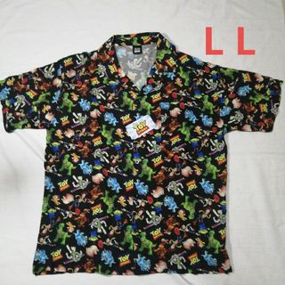 【新品】ディズニー ピクサー トイストーリー アロハシャツ 総柄 半袖 LL(Tシャツ/カットソー(半袖/袖なし))