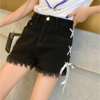 【人気商品】ショート丈パンツ　ズボン　レディース　ＸＬ　カジュアル(ショートパンツ)