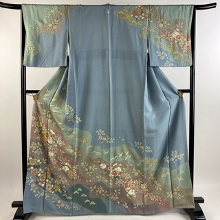 訪問着 身丈164.5cm 裄丈67cm 正絹 名品 【中古】(着物)