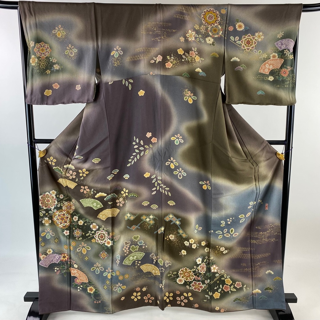 訪問着 身丈164cm 裄丈67.5cm 正絹 名品 【中古】 レディースの水着/浴衣(着物)の商品写真