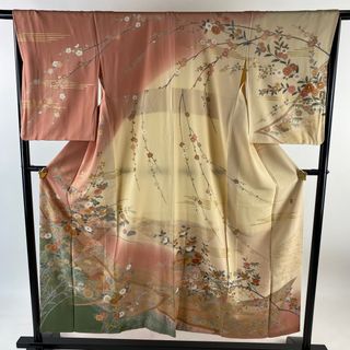 訪問着 身丈151cm 裄丈65cm 正絹 名品 【中古】(着物)