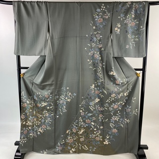 訪問着 身丈167.5cm 裄丈69cm 正絹 名品 【中古】(着物)