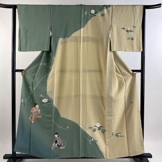 訪問着 身丈157cm 裄丈65cm 正絹 美品 名品 【中古】(着物)