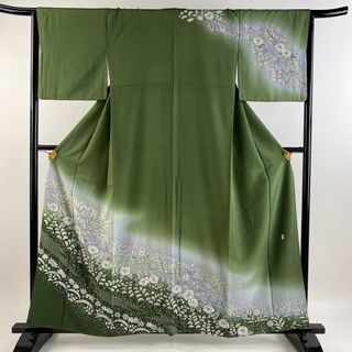 訪問着 身丈158.5cm 裄丈66cm 正絹 名品 【中古】(着物)