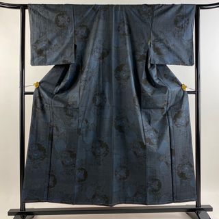 大島紬 身丈154cm 裄丈63cm 正絹 美品 優品 【中古】(着物)