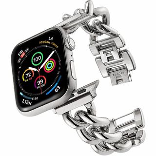 サイズ:384041mm_色:シルバーApple Watch バンド ス(その他)