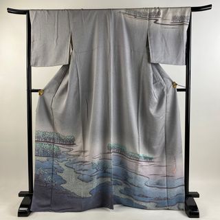 訪問着 身丈170cm 裄丈66.5cm 正絹 秀品 【中古】(着物)