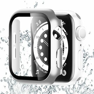 サイズ:44mm_色:シルバー2枚BELIYO Apple Watch ケー(その他)