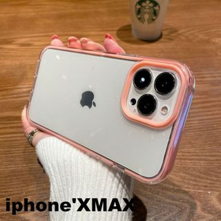 iphoneXmax/Xsmaxケース　ピンク 耐衝撃862(iPhoneケース)