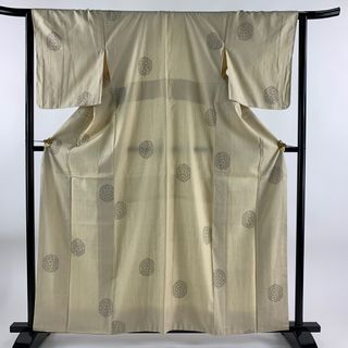 結城紬 身丈162cm 裄丈64.5cm 正絹 逸品 【中古】(着物)