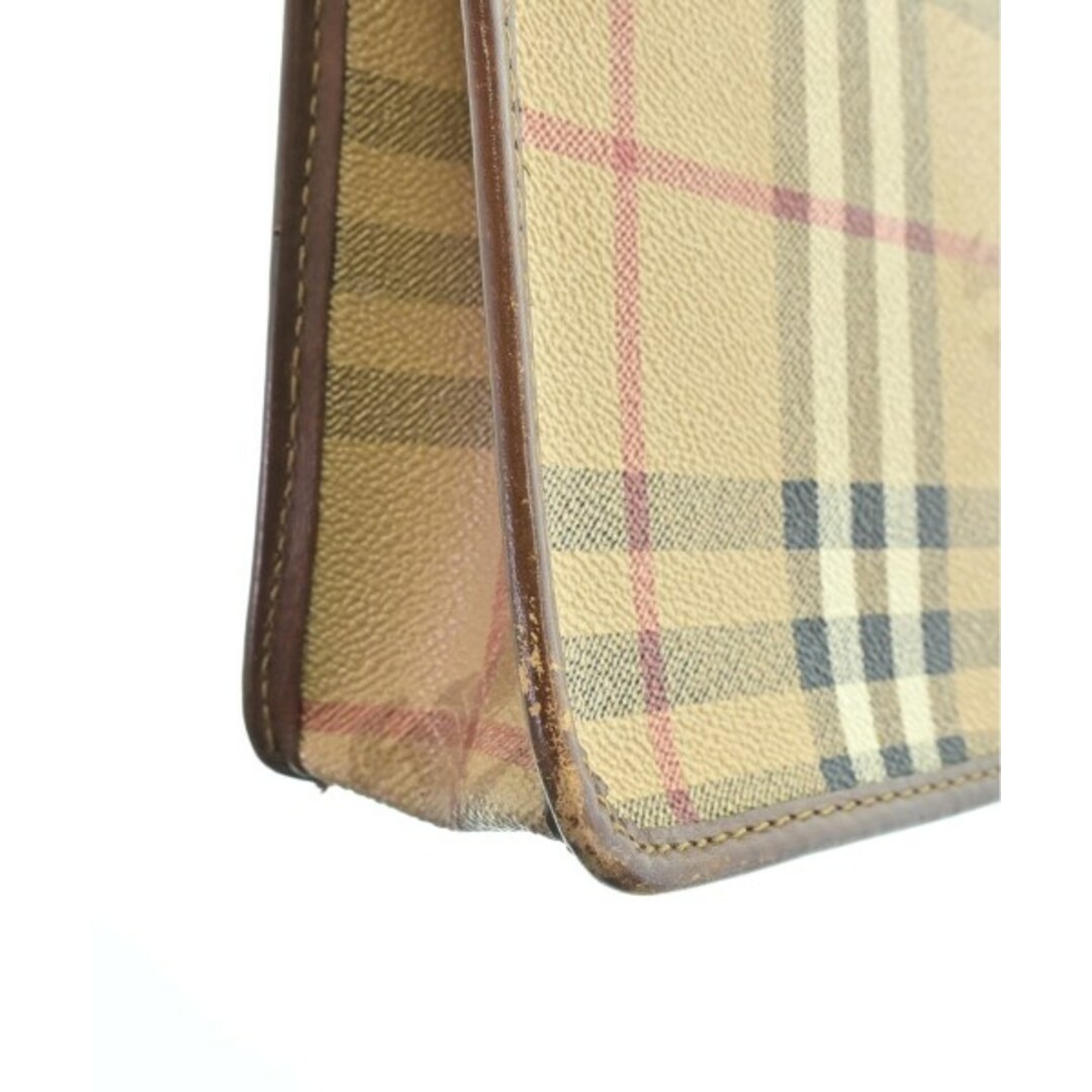 BURBERRY(バーバリー)のBURBERRY バーバリー クラッチバッグ - ベージュx白x黒等(チェック) 【古着】【中古】 レディースのバッグ(クラッチバッグ)の商品写真