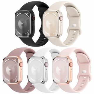 5本セット アップルウォッチ バンド コンパチブル Apple Watch バン(その他)