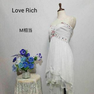 Love Rich 極上美品　アシンメトリー　ドレス　ワンピース　パーティー　М(ナイトドレス)