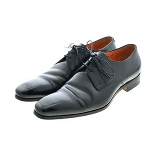 サントーニ(Santoni)のSANTONI ビジネス・ドレスシューズ UK9(27.5cm位) 黒 【古着】【中古】(ドレス/ビジネス)