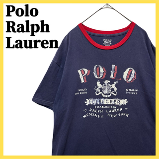 POLO RALPH LAUREN - Polo Ralph Lauren 半袖 Tシャツ プリント デカロゴ コットン