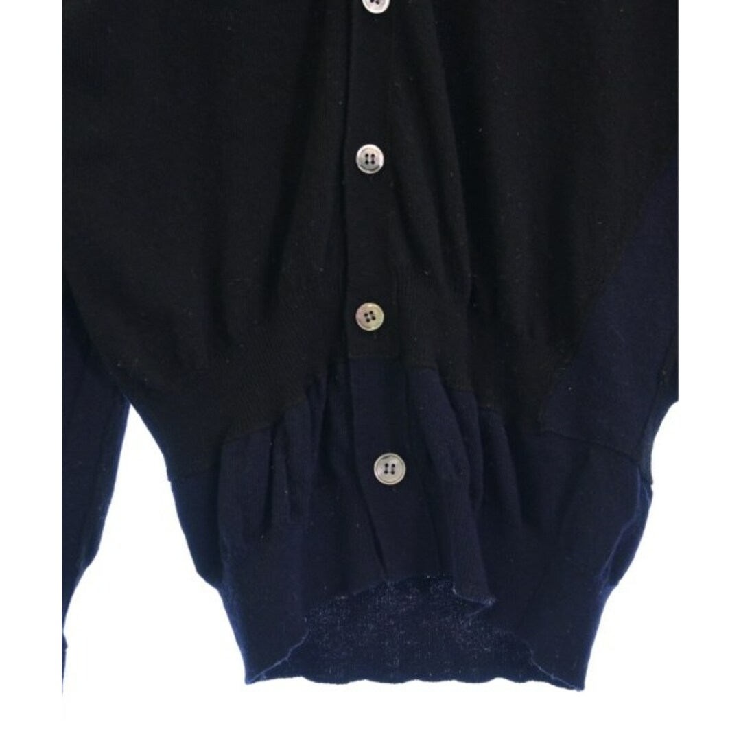 COMME des GARCONS SHIRT(コムデギャルソンシャツ)のCOMME des GARCONS SHIRT カーディガン S 黒x紺 【古着】【中古】 メンズのトップス(カーディガン)の商品写真