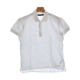 DOLCE&GABBANA ポロシャツ 46(M位) ライトグレー 【古着】【中古】