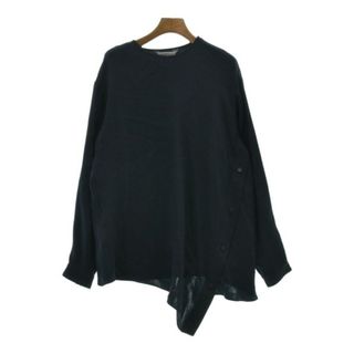 SPORTMAX スポーツマックス カジュアルシャツ 38(S位) 紺 【古着】【中古】(シャツ/ブラウス(長袖/七分))