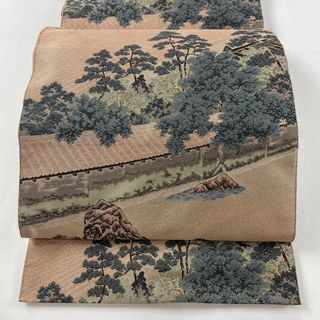 袋帯 美品 秀品 全通 正絹 【中古】(帯)