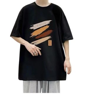 tシャツ メンズ 半袖 夏服 五分袖 トップス 無地 ゆったり オシャレ (Tシャツ/カットソー(半袖/袖なし))